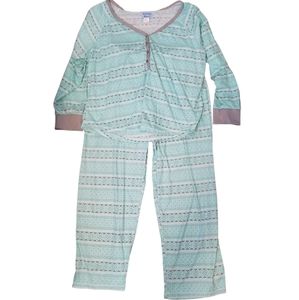 Amanda Paige Sleepwear Tribal Geometric Pajama Set Size 3XL
